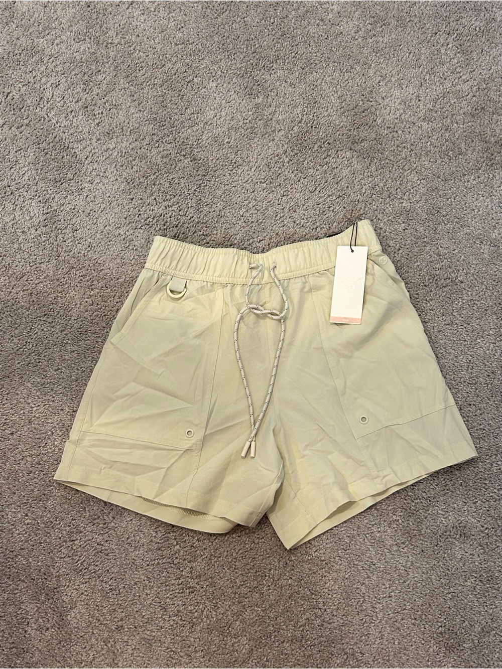 Calia Women's BNWT Light Sage Hike Collection Drawstring Shorts 5” insean XS